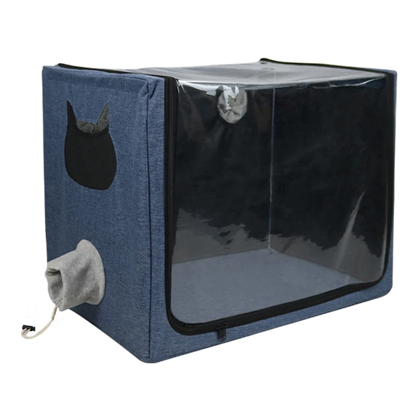 

HOT SALE Pet Oxygen Cage Atomization Box Dog Cat Portable Carry Bag Breathing Respiratory Pet Baby Breeding Pet Hotel Animal Cag