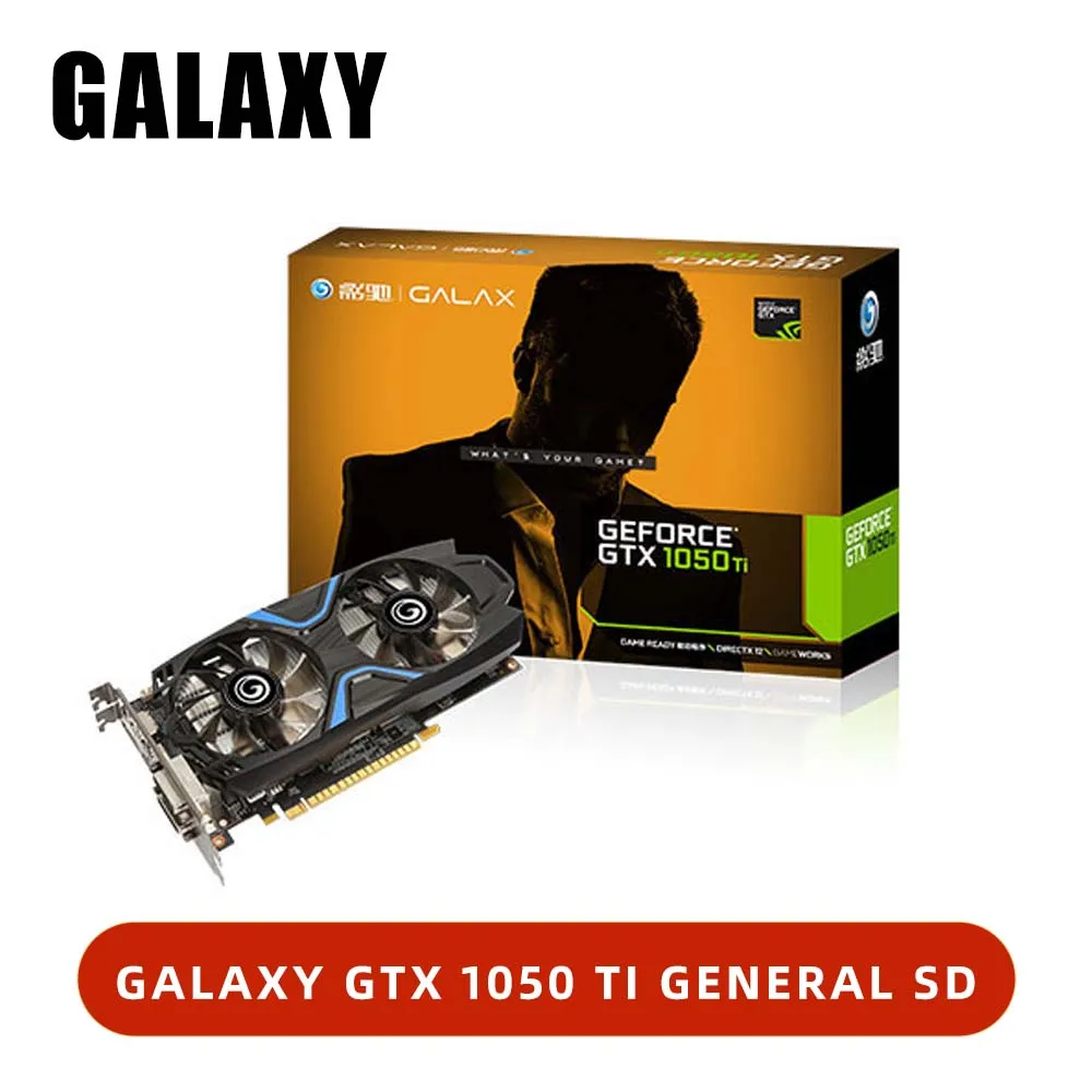 GALAXY Graphic Card GTX1050TI V2 4G New GDDR5 128 Bit GTX