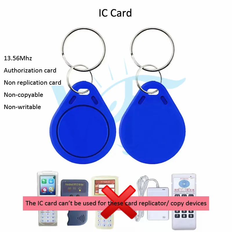 13.56MHz IC M1 Keyfobs Tags Access Control Key Finder Card Token Attendance Management Keychain Non-copy Fast Unlock 20PCS/Lot
