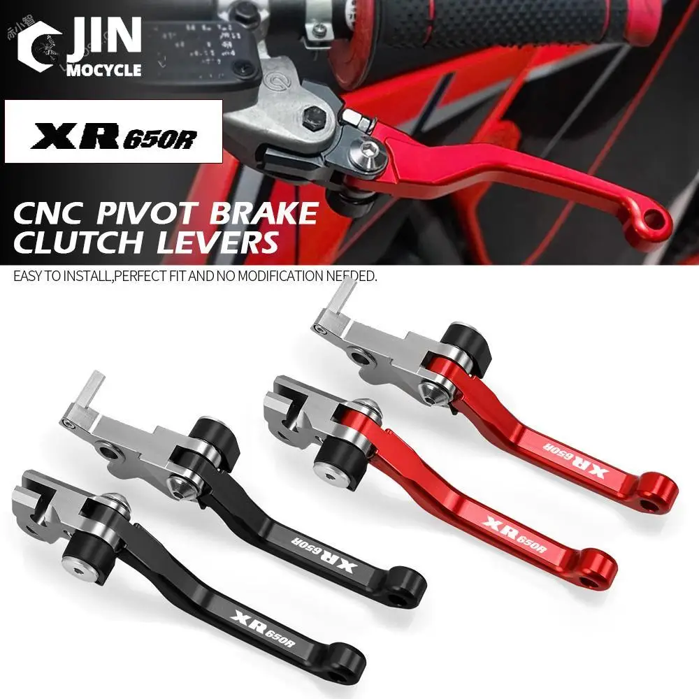 

For HONDA XR650R XR 650 R 2000-2006 2005 CNC Motorcoss Pit Dirt Bike Pivot Foldable Brake Clutch Levers With LOGO XR650R