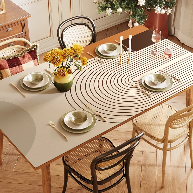 

Luxury Dining Table Mat, Home Decoration, Kitchen Countertop Pad, Restaurant Decor, Desk Cloth, Mantel De Mesa