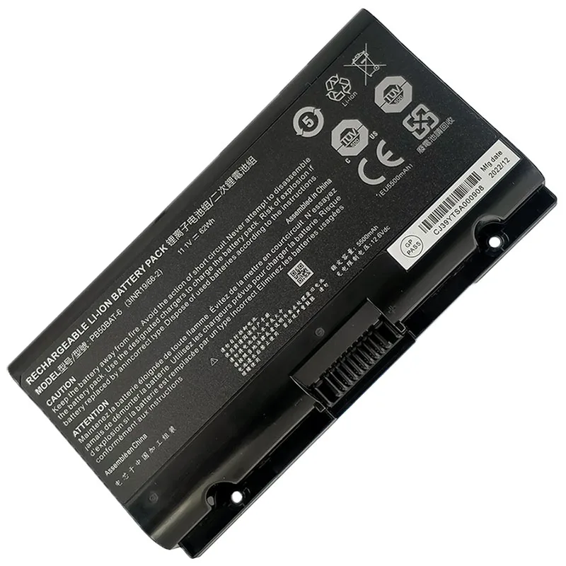 Valenx Pb50bat6 Bateria do Portátil para Sager Np8371 Np8356 Np8454 Np8377 para Schenker Xmg Pro 15 17e20 17-m19 Mcz Xmg Apex 15 - Imagem 2