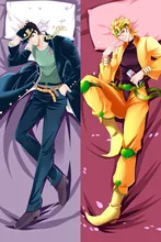 

Japanese Anime JoJo's Bizarre Adventure Kujo Jotaro Johnny Joestar Coplay Hugging Body Pillow Case Cover