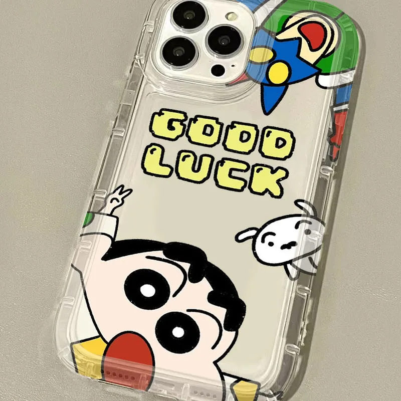 Charming Clear Phone Case with C-Crayon S-ShinChan Design