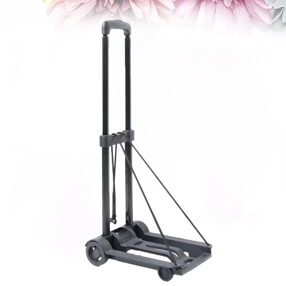 Utility Cart with Wheels Foldable Collapsible Luggage Dolly Cart Portable Fold Dolly for Travel Moving and Office Use
