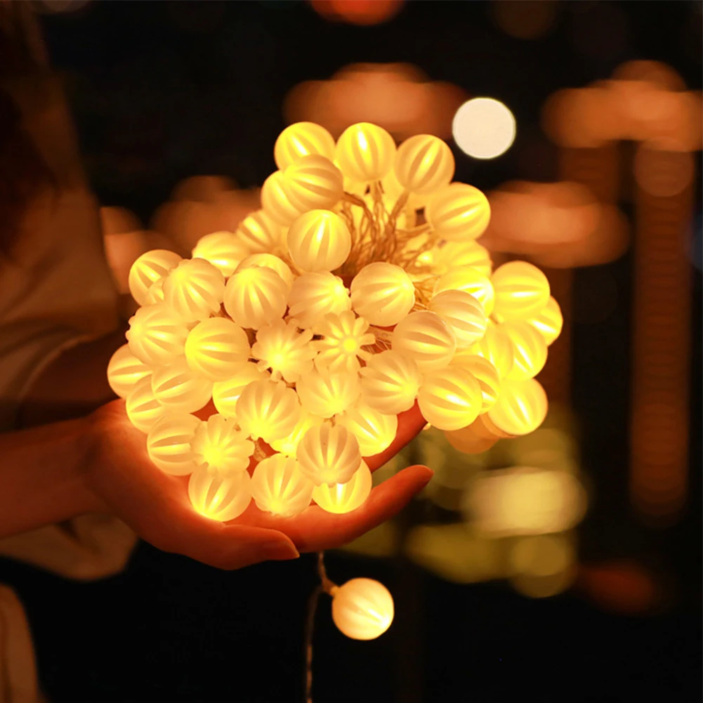 

20 / 40 LED Ball Garland Lights Fairy String Waterproof Outdoor Lamp Lighting Christmas Holiday Wedding Party Lights Decoration