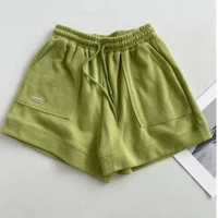 2026 Women's Comfortable Loose Wide-legged Drawstring A Pants Slim Waist Slim Fit Casual Home Versatile Sports Shorts New - Image 5