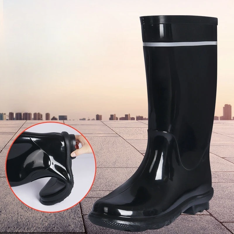 Waterproof Rain Boots For Men, Pvc And Silicone Work Footwear_voghion.com
