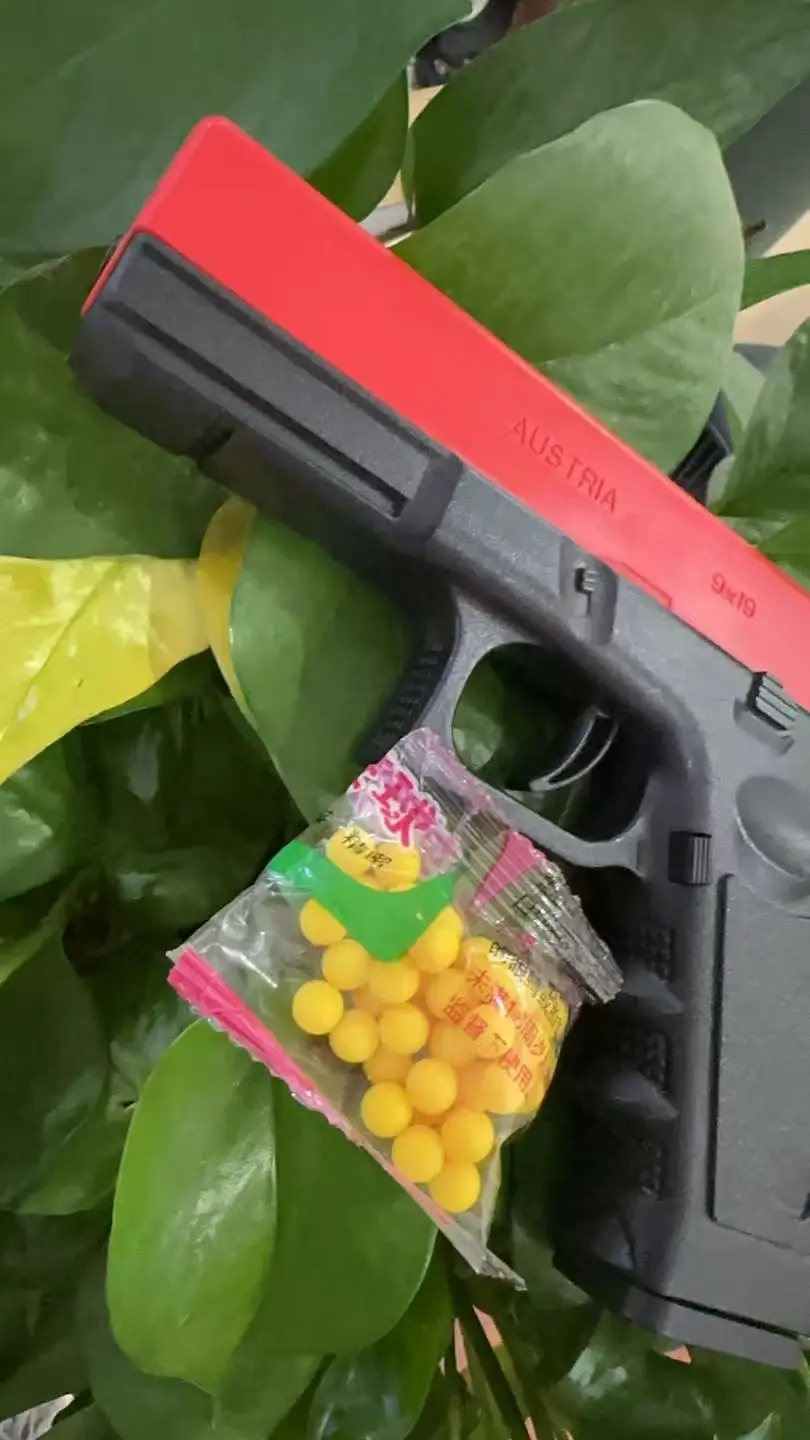 2026 Neue Schwarze G17 Legierung Spielzeugpistole Spaß im Freien Plastikkugeln Große Reichweite Bestes Kindergeschenk – Detail 14