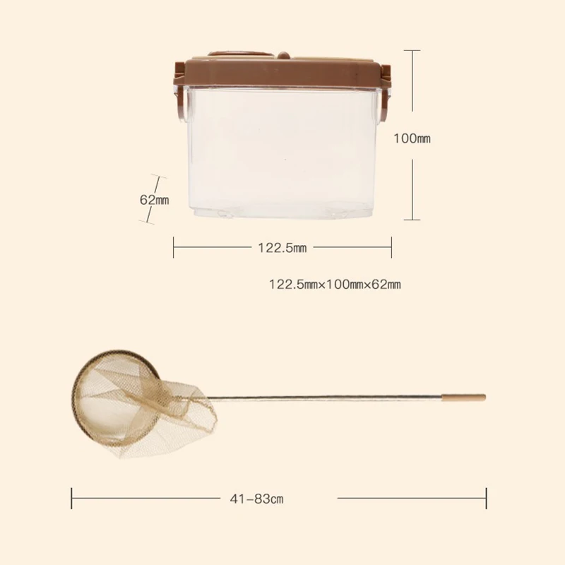 Portable Outdoor Insect Box Observer Magnifier Clip Insect Catch Net Kit Children Experiment Exploration Garden Toy Educational 6