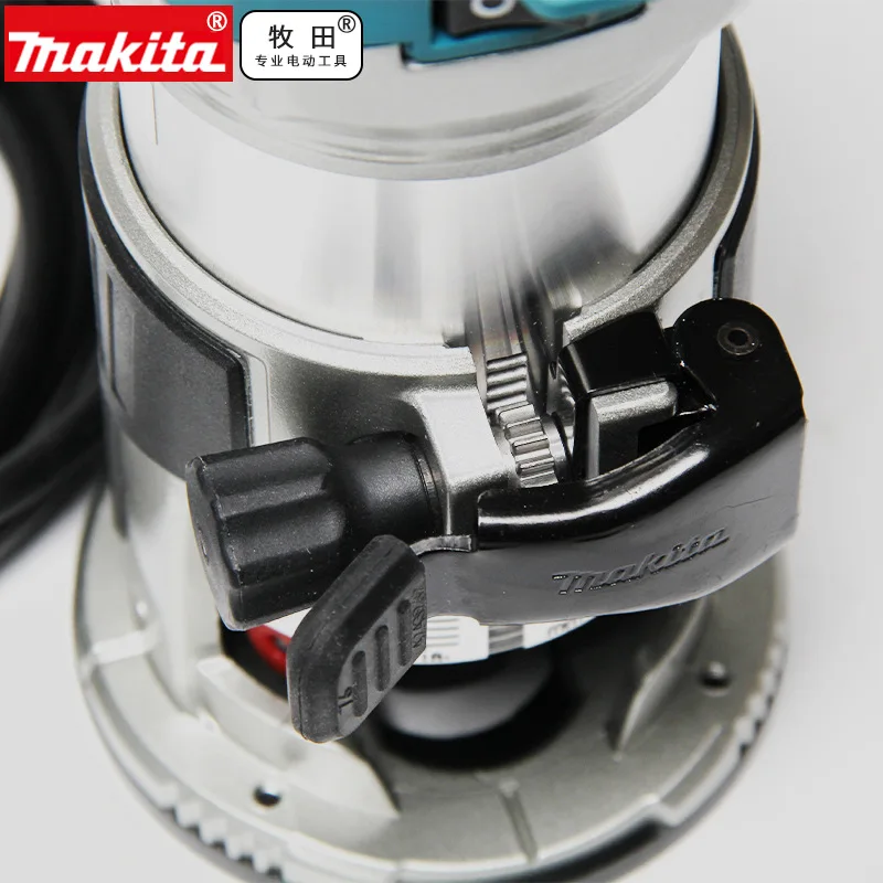 Makita RT0702 Electric Trimmer Router Wood Milling Machine Carpentry Manual Trimming Tools Woodwork Laminate Trimmer Power Tool