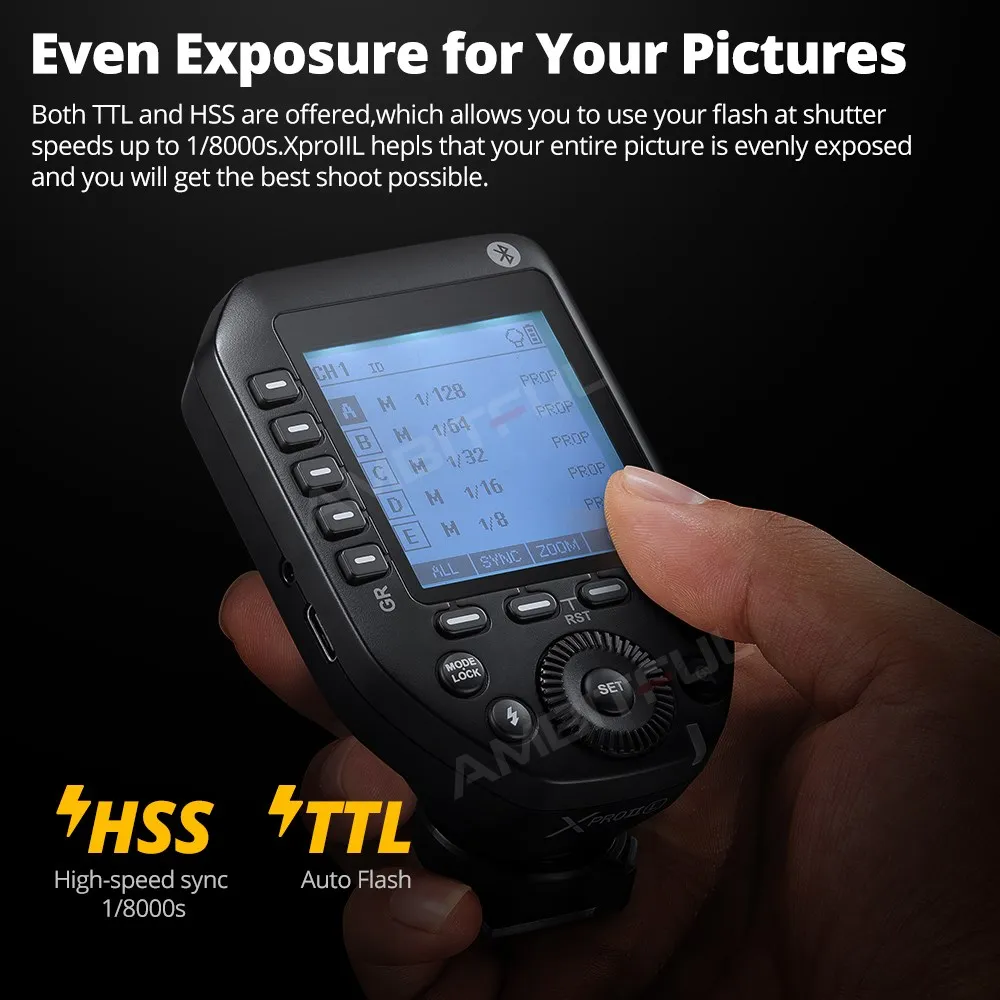 XPROII Trigger XPROII-L XPROII-C XPROII-N XPROII-S XPROII-F TTL HSS LCD Screen T