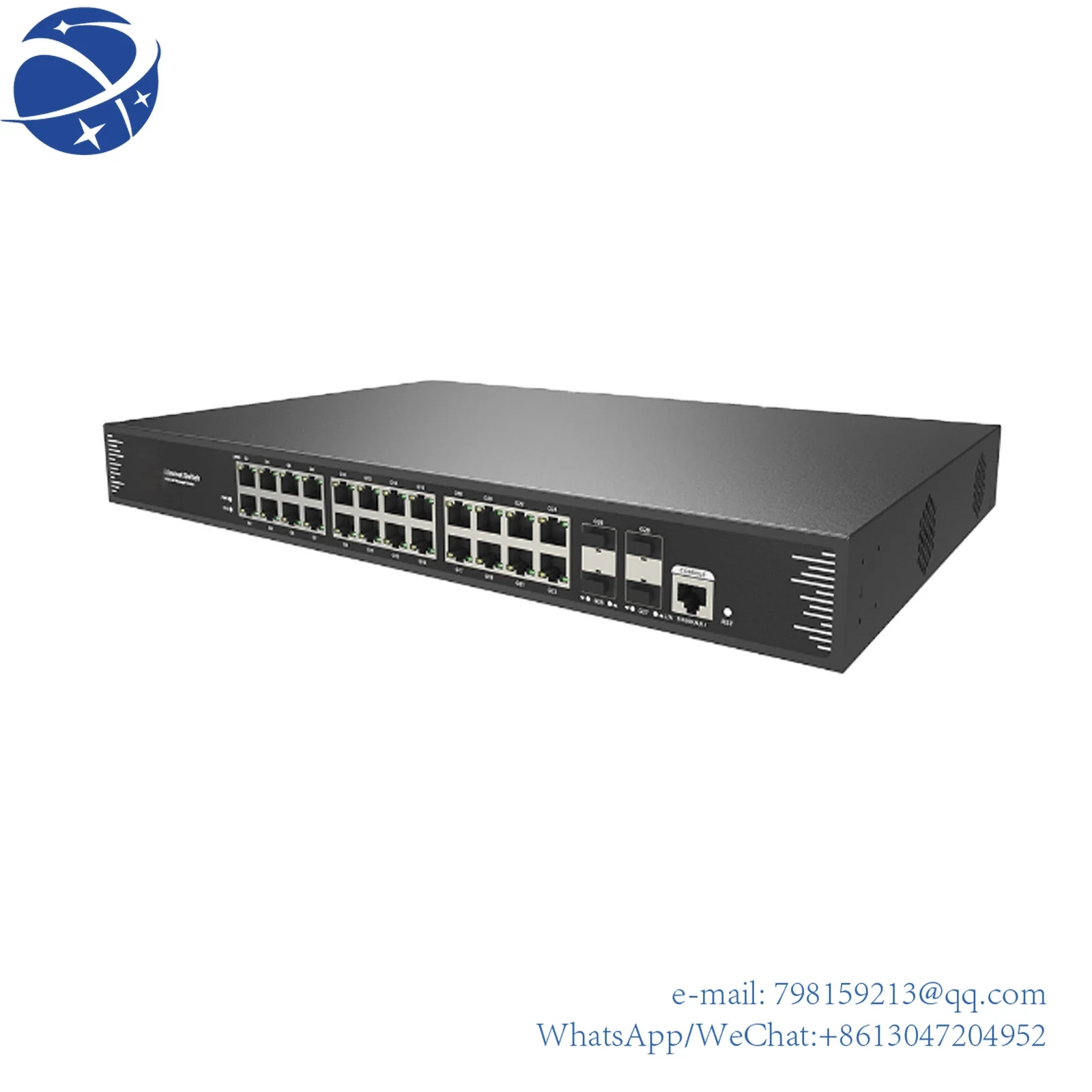 

yyhcyyhcEnterprise 24-Port 1000Mbps Gigabit 802.3at PoE + 4-Port 10G SFP+ Fiber L3 Managed Switch