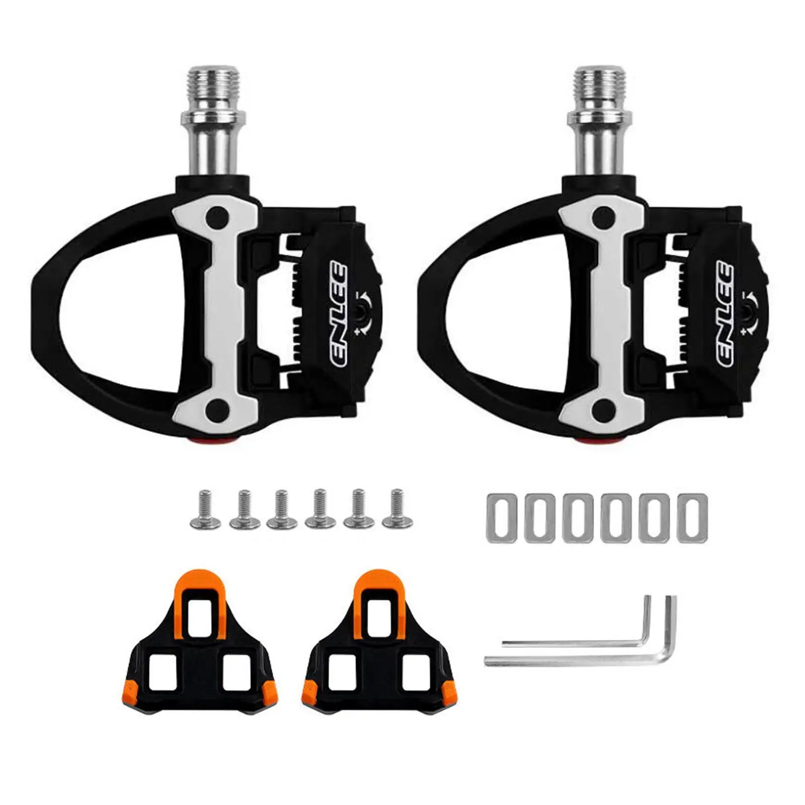 Bike Clipless Pedals Replacement Accessories Waterproof Road Bike Pedals with Cleats Bicycle Pedals for Touring Riding Equipment Bike Clipless Pedals Replacement Accessories Waterproof Road Bike Pedals with Cleats Bicycle Pedals for Touring Riding Equipment
