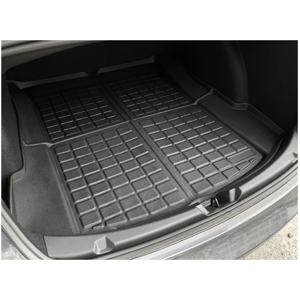 For Tesla Model 3 20212023 Allweather Trunk Liners Set Rear Cargo
