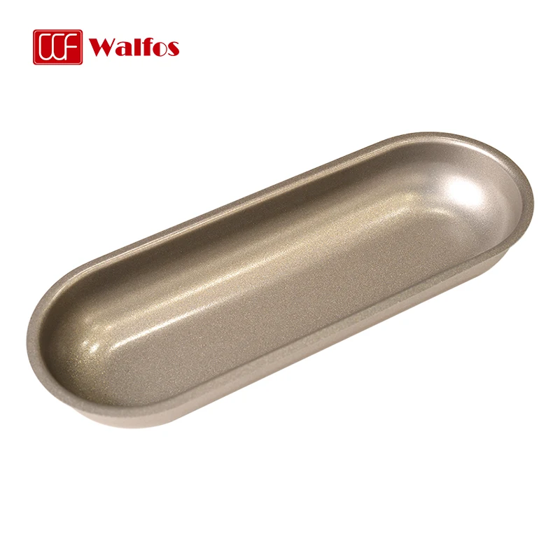 

WALFOS Hot Dog Baking Mold Oval Shape Non-Stick Loaf Pan Moulds Carbon Steel Loaf Pastry Baking Bakeware Kitchen Accessorie Tool