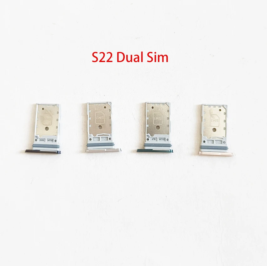 Sostituzione Originale Dell'Adattatore Del Supporto Del Vassoio Sd Con Slot Per Scheda Dual Sim Per Samsung Galaxy S22 Plus S22 Ultra