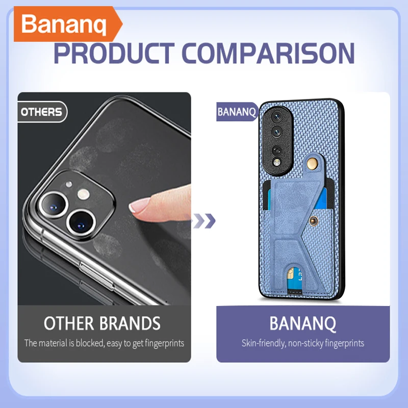 Bananq Wallet Card Case For Huawei Nova 9 10 Y70 Plus Y90 Cover For Honor 50 60 70 80 SE X30 X40 X8 X9 X9A Magic 4 Pro Play 6C