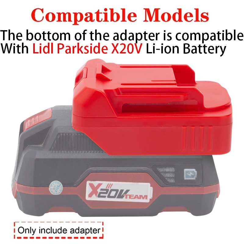 Parkside X20v Parkside 2ah Battery Konverter Baterai Untuk Lidl
