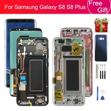 

For Samsung Galaxy S8 Lcd Display S8 Plus Display Touch Screen Digitizer Assembly with frame G950 G955 Replacement Repair Parts
