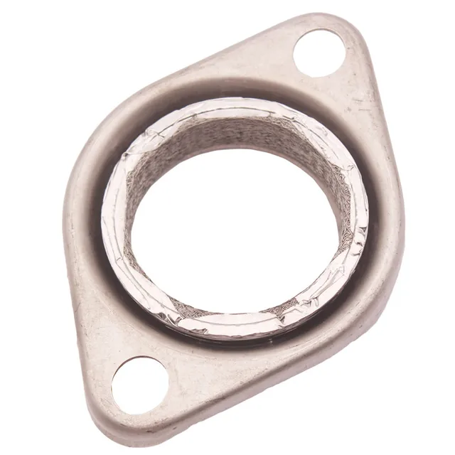 Kit Flangia Scarico 2 Pollici Acciaio Inox - Incluse Flangia E Guarnizione, 2 Fori Per Viti, Per Tubi Di Scarico Auto