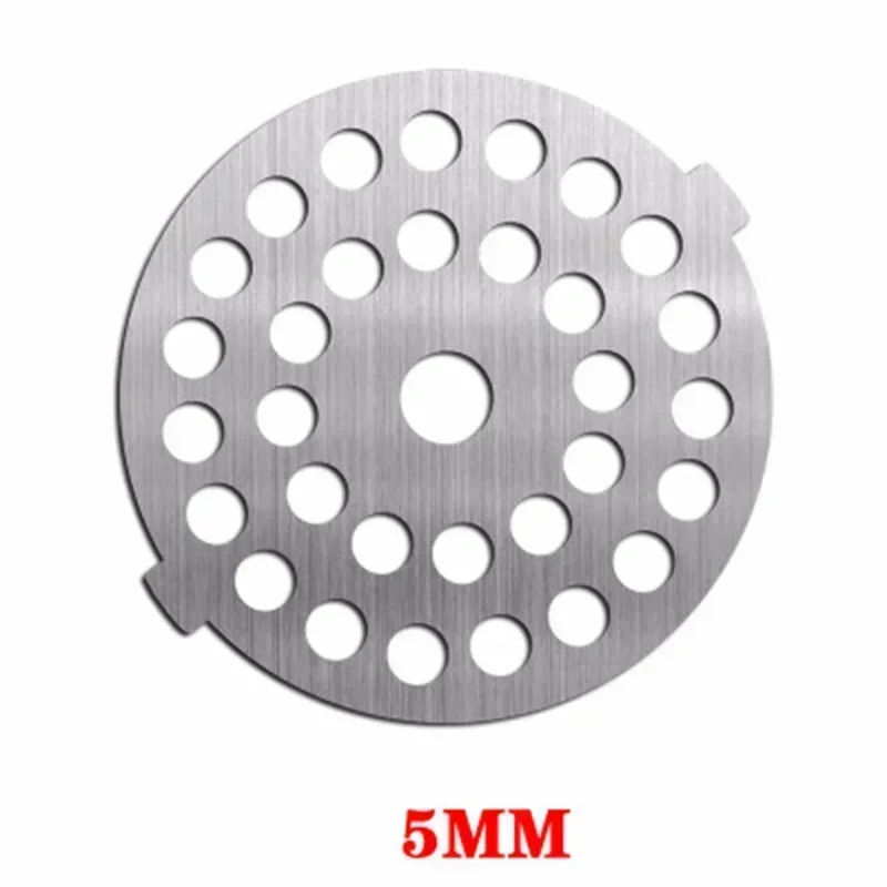 Meatball Maker 1pc Meat Grinder Plate Net Cut Meat Grinder Parts Elements Replace Stainless Steel Hole Plate 5 pattern to choose