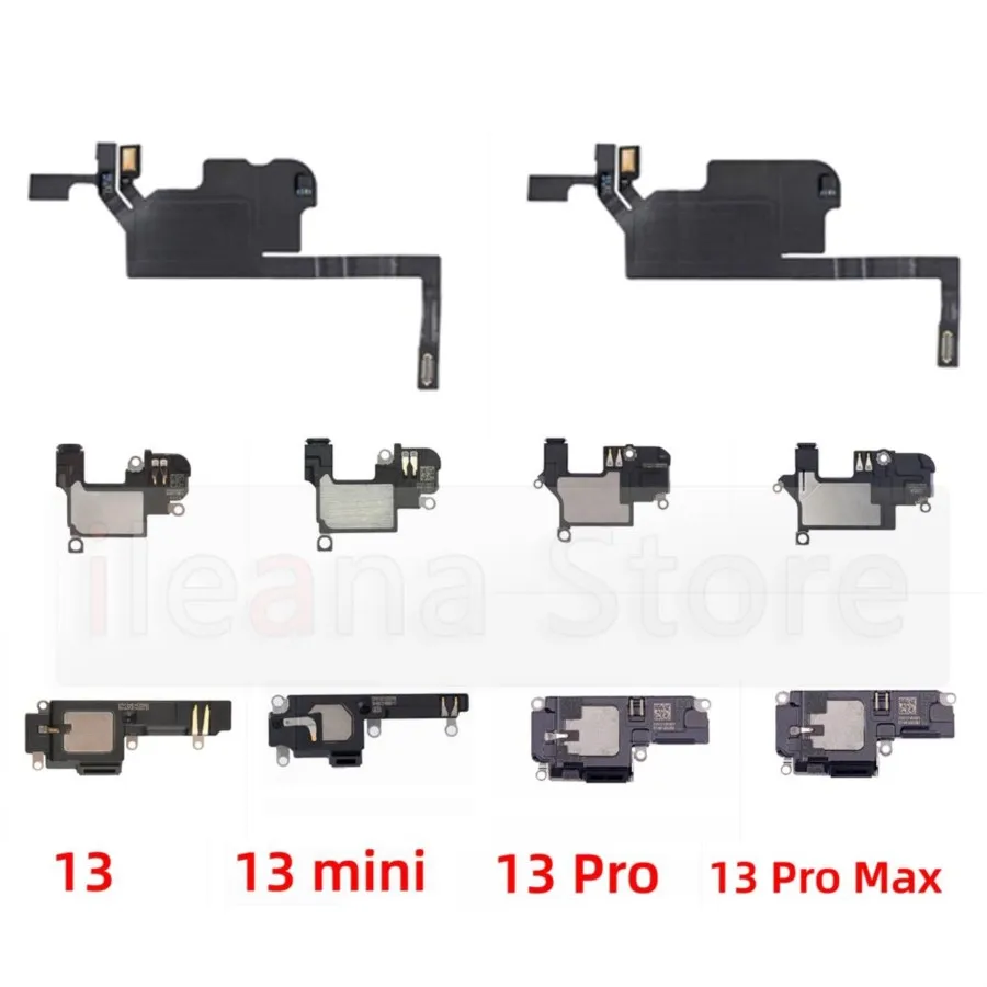 Original Buttom Loudspeaker For Iphone 13 Pro Max Mini Sensor Proximity Loud Ear Earpiece Speaker Flex Cable Phone Parts