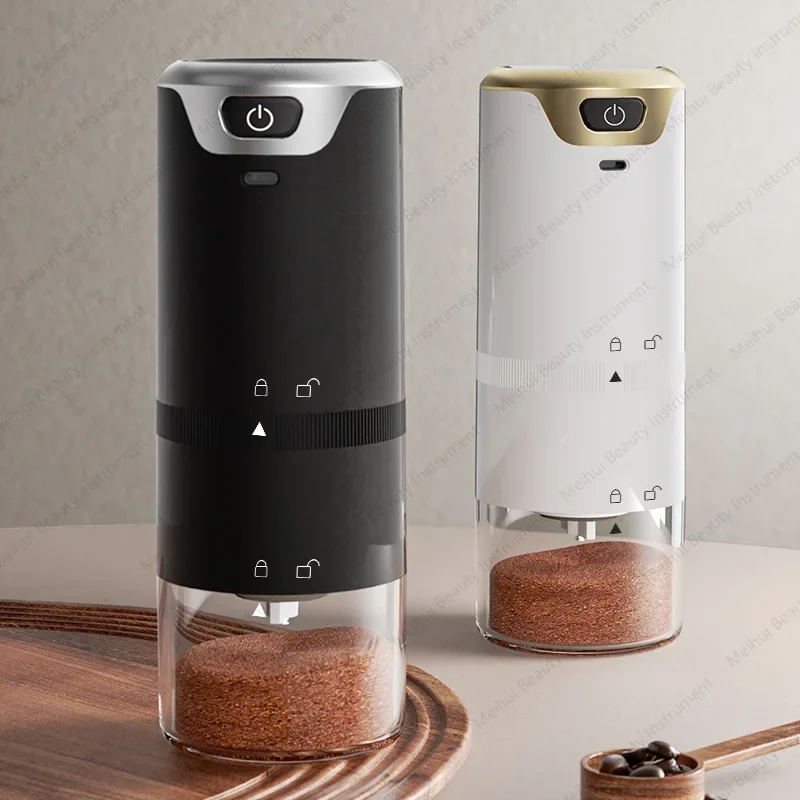 Portable Electric Coffee Bean Grinder with Adjustable Thickness, USB Charging, Mini Coffee Grinder for Home Use