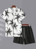 3D Printed Men's Short-sleeved Shirt And Beach Shorts Set Summer Street Fashion Men's Casual Shirt Outdoor Everyday Men's Shorts 5