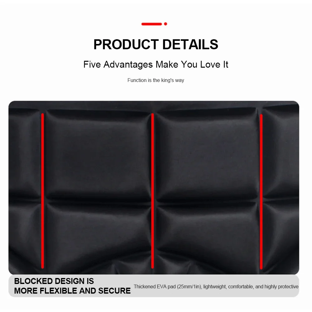 Unisex Thickened Hip Protector EVA Hip Protective Pads Anti-Fall Butt Protection Pad Adjustable for Skating Ski Snowboard
