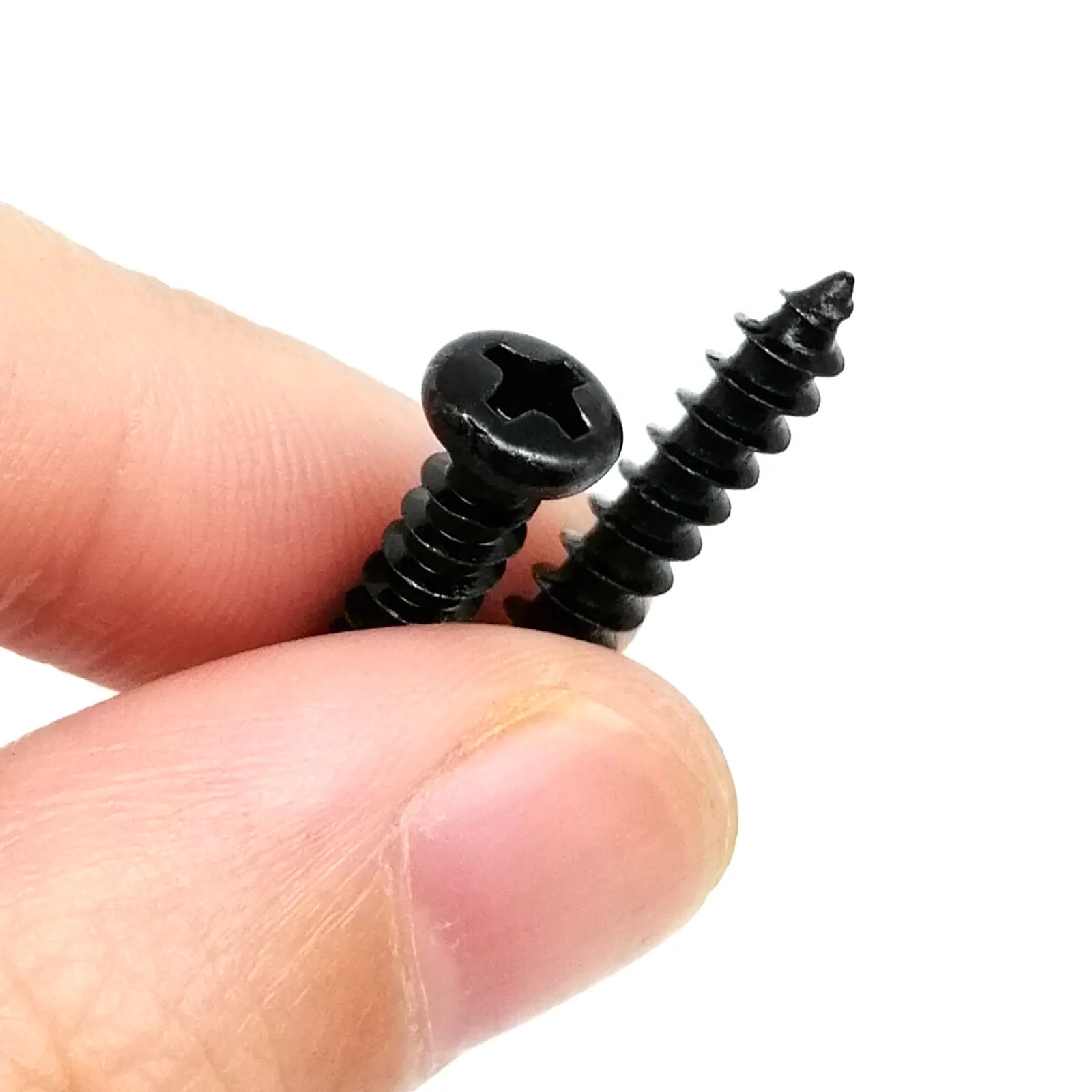 Round Pan Head Screw M1 M1.2 M1.4 M1.7 M2 M2.3 M2.6 M3 M3.5 M4 Black Steel Mini Micro Cross Phillips 50/100pcs