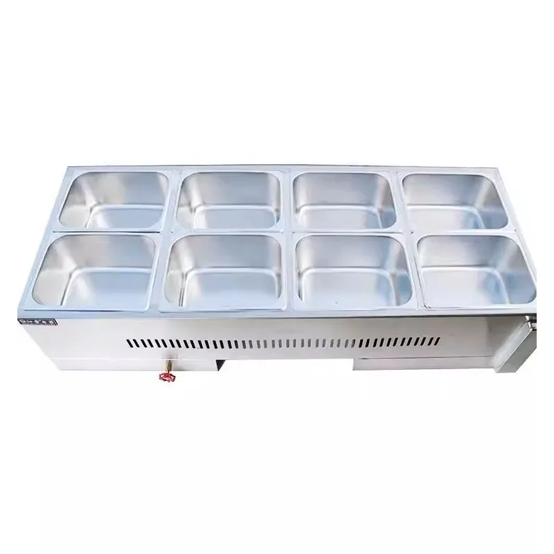 

Commercial gas liquefied gas fast food insulation platform gas stainless steel insulation vehicle kitchen utensils