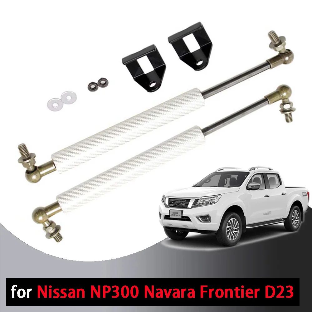 Hood Bonnet Struts For Nissan NP300 Navara D23 Frontier Renault Alaskan Mercedes-Benz X-Class 2014-2023 2024 Lift Support Damper