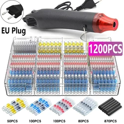 Comprehensive Heat Shrink Tubing Kit for Cable Protection and Repair (1200PCS EU Plug)