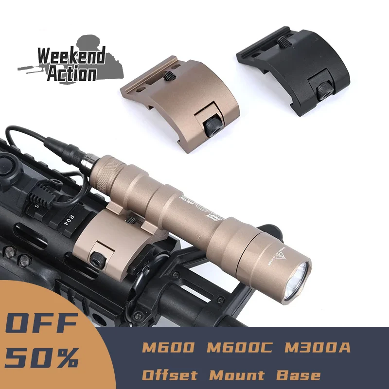Surefir Airsoft M600 M600C Weapon Scout Light Flashlight  M300A Tactical Military Hunting Weapon With Offset Mount Base