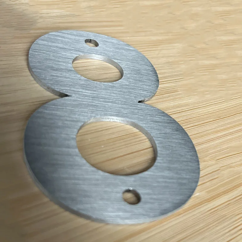 75MM Stainless Steel Outdoor House Number 0-9 Metal Doorplates Garden Yard Street Address Signs Door Mailbox Numbers Screws