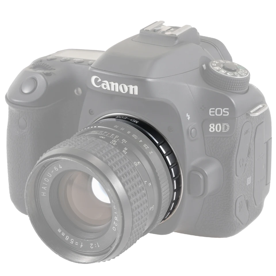Adattatore MD A EOS Adattatore Per Obiettivi Minolta MD A Canon EOS EF - Compatibile Con 5D Mark III, 6D, 7D, 700D, 60D, 70D, 80D Adattatore Obiettivo Minolta Md Mc Sr - Foto 9