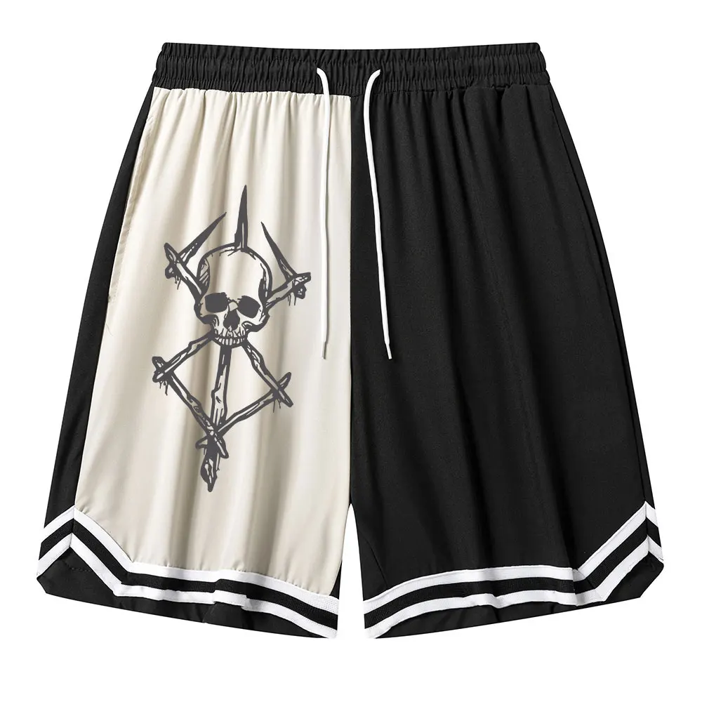 Anime Berserk Basketball Shorts Men Running Training Workout Loose Summer GYM Shorts Quick-Drying Breathable Casual Sports