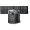 Solar Generator DELTA 2 Max 2048Wh, Equipped with 220W Solar Panels, Portable Power Station, Solar Fast Dual Charging 1