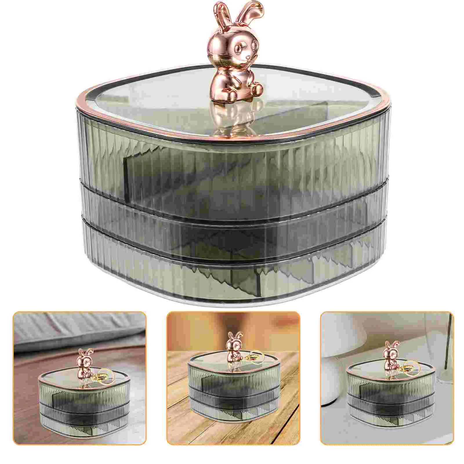 

Jewelry Organizer Portable Case Trinket Bracelet Storage Holder Stand Abs Women Miss