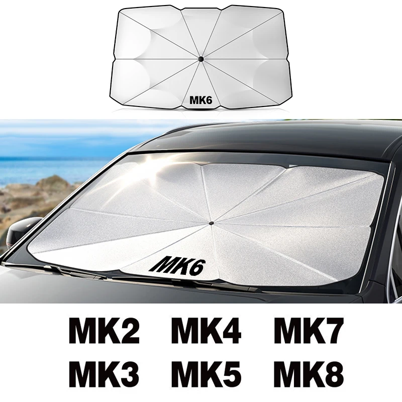 Car Windshield Sun Shades Umbrella For Volkswagen VW Golf 7 4 5 6 MK8