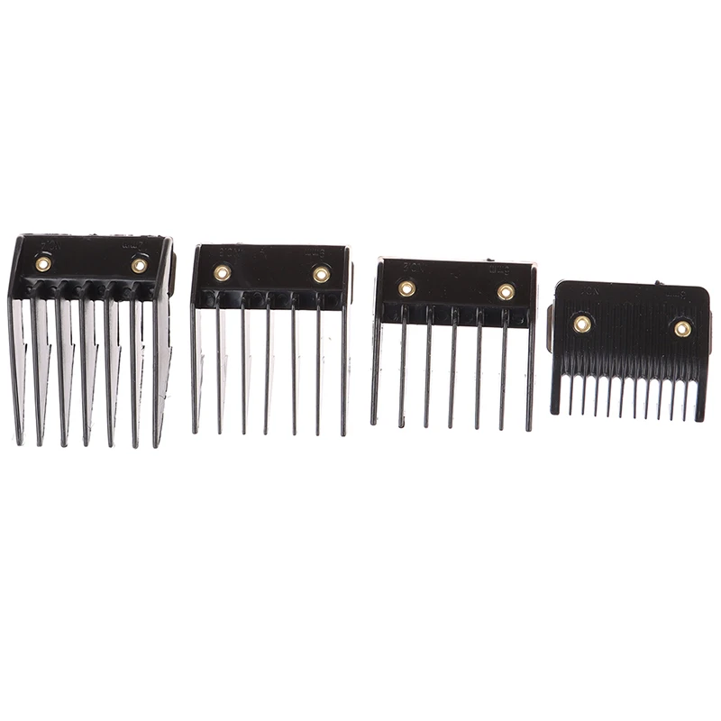 

4 Pcs Universal Cut Clipper Limit Comb Guide Attachment Size Barber Replacement