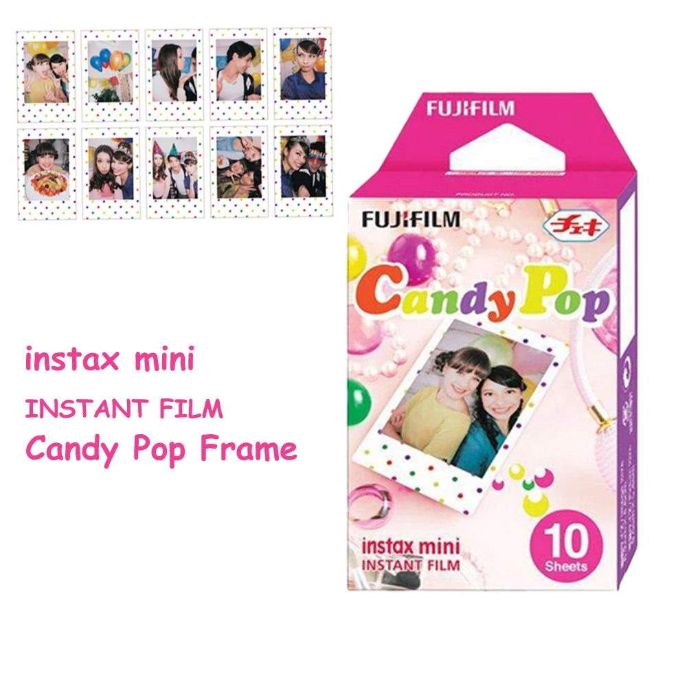 Genuine Fujifilm Instax Mini 11 Film Candy Pop 10 Fogli Per Fuji Instax Mini 12 8 70 25 50S 90 Fotocamera Mini Film Carta Fotografica
