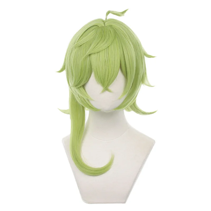 

Genshin Impact Collei Cosplay Wig 52cm Scalp Wig Sumeru Collei Green Heat Resistant Synthetic Wig