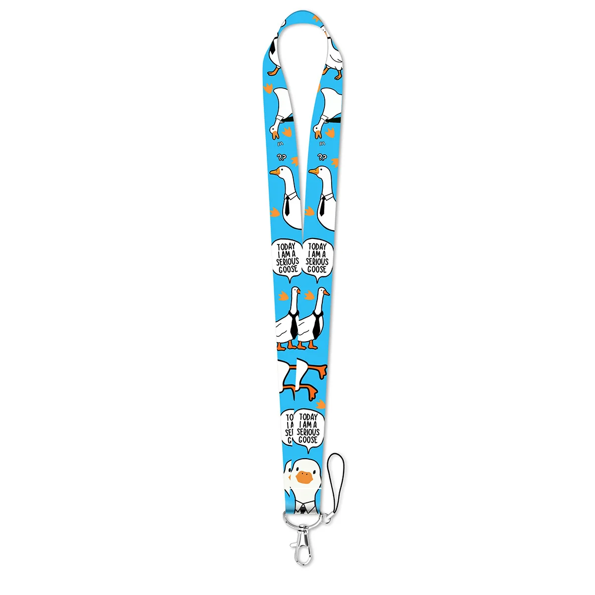 Floral Cartoon Cat Lanyard with ID Card Holder - Stylish Neck Strap