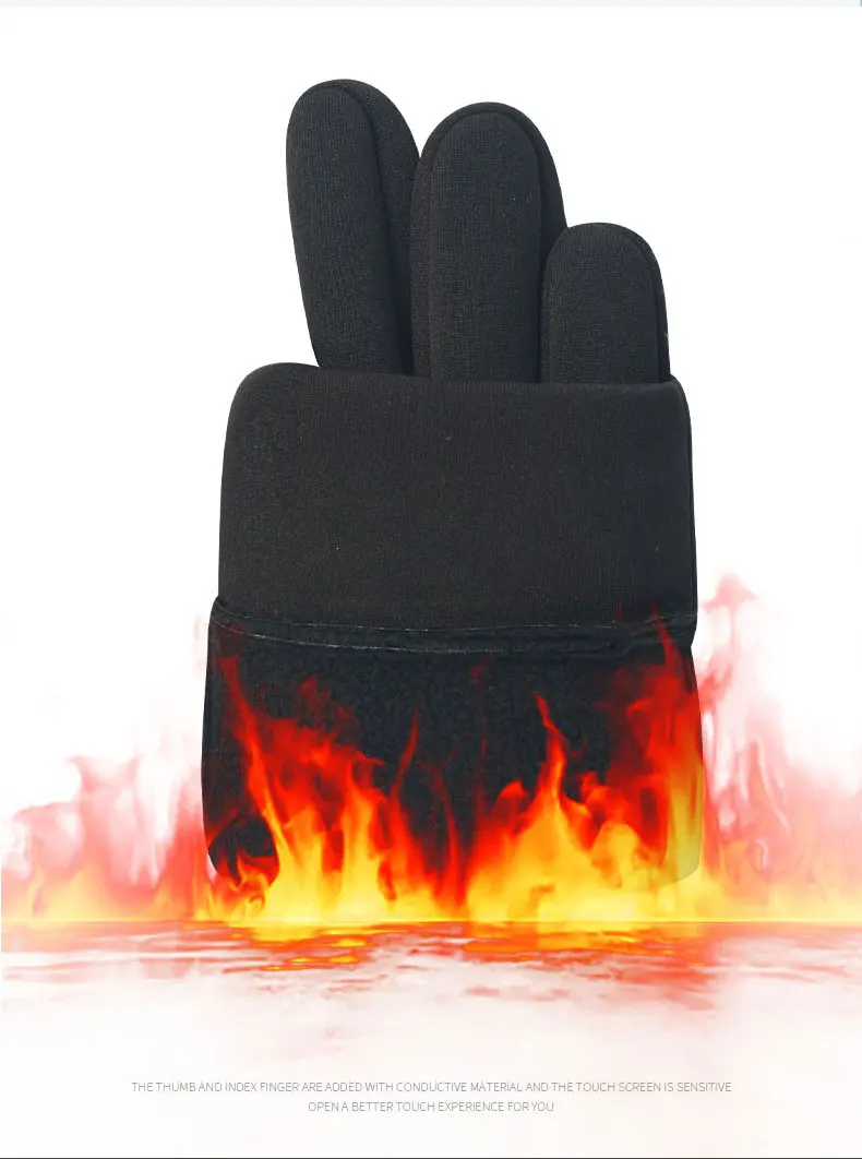 Description Picture 5 of itemFootball Gloves Waterproof Thermal Grip Outfield Cycling Player Bicycle Field Bike Sports Sports Outdoor guantes moto