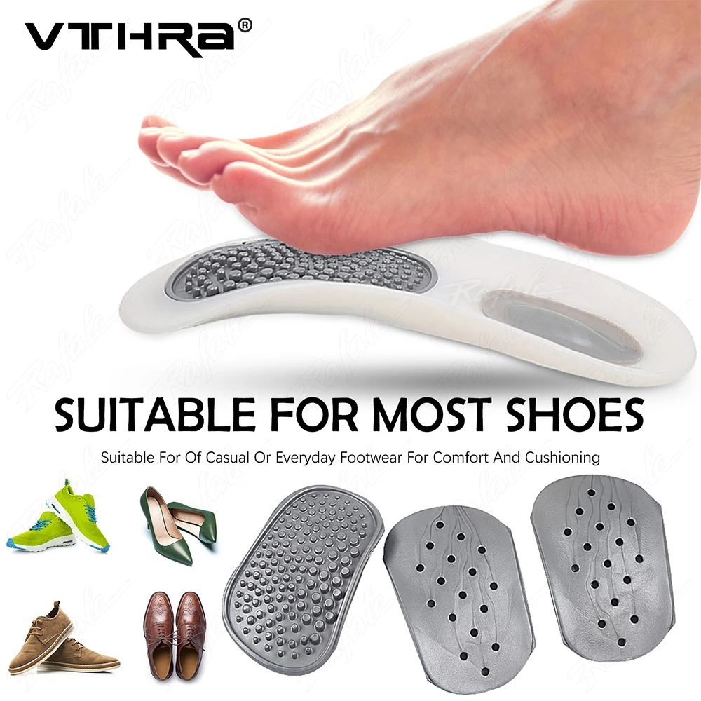 Orthotics Cubitus Varus Orthopedic Insoles Feet Pads Flatfoot Correction Arch Support Massage Insert