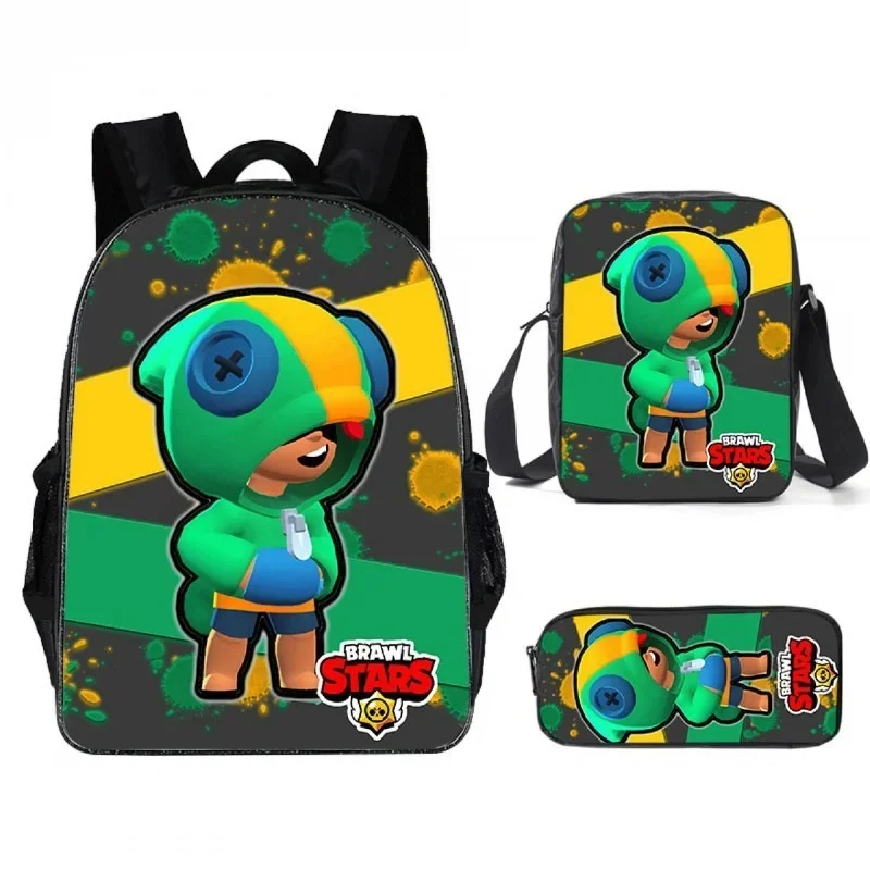 

New Boy Backpack Wilderness Fighting Backpack Little TreasureMary Children's Cartoon Anime Backpack Shoulder Bag Pencil Case