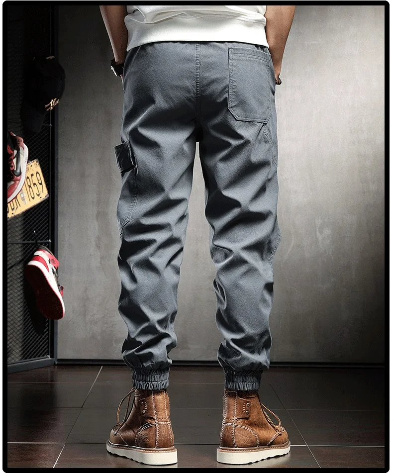 cargo pants 2022 Summer Cargo Pants Men Fashion Streetwear Casual Sport Cotton Joggers Trousers Drawstring Male Gray Black brown cargo pants