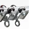 Heavy-duty Pulley Angle Iron Suspension Pulley Support Cable Pulley Circular For Industrial Machines Rail Wire Rope 1pc 3